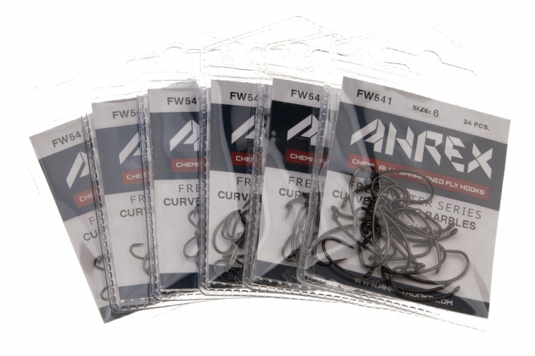 Ahrex Fw541 Curved Nymph Barbless #8 Trout Fly Tying Hooks